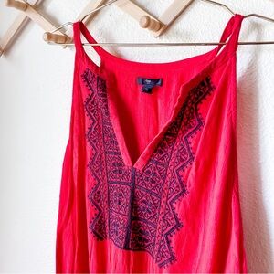 Gap red summer dress size large